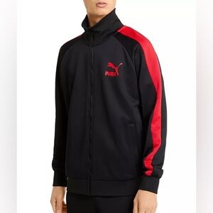 Puma Men Iconic T7 Logo Print Track Jacket Size XS